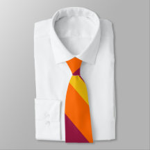Maroon Gold and Orange Broad University Stripe