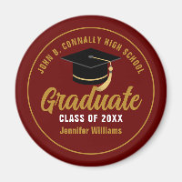 Maroon Gold Graduate Custom 2025 Graduation