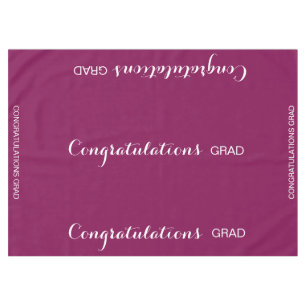 Maroon Graduation Party Tablecloth