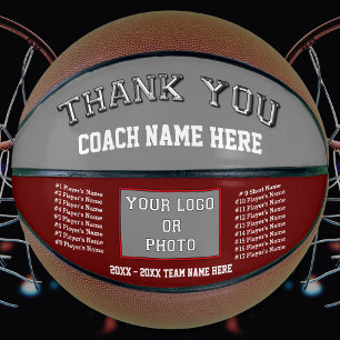 Maroon, Grey, Basketball Coach Appreciation Gifts