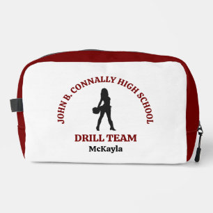 Maroon High School Drill Team Dancer Personalised Dopp Kit