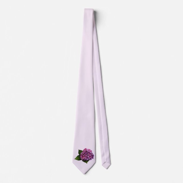 Maroon Hydrangea Tie (Front)