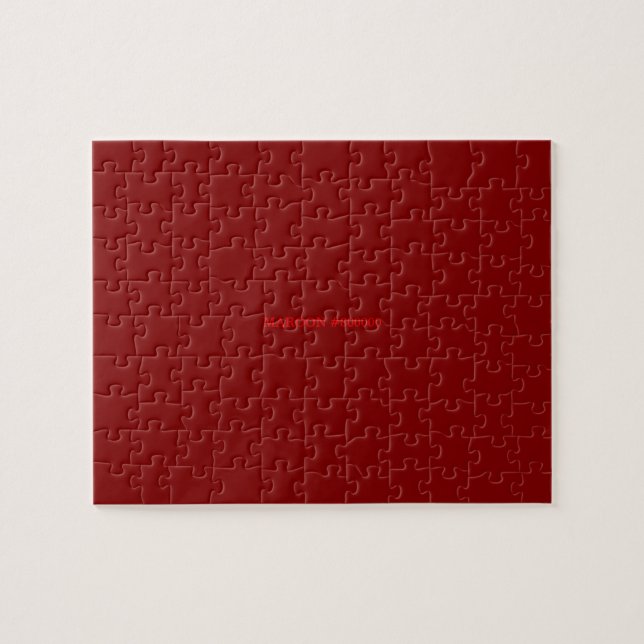 maroon jigsaw puzzle (Horizontal)