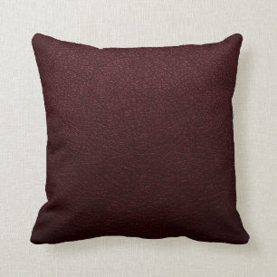 Maroon Leather Cushion