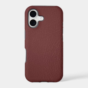 Maroon Leather Look iPhone 5 case