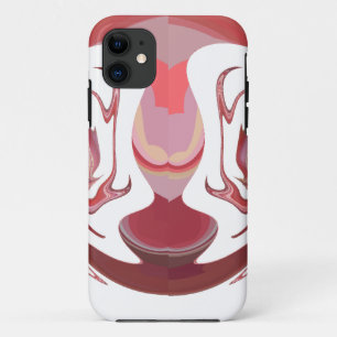 Maroon Majesty: Rustic Radiance Textured African  iPhone 11 Case