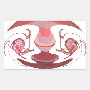 Maroon Majesty: Rustic Radiance Textured African  Rectangular Sticker