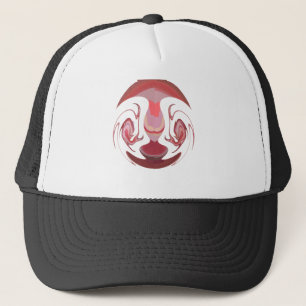 Maroon Majesty: Rustic Radiance Textured African  Trucker Hat