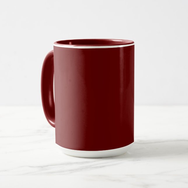 Maroon-maroon simply elegant  mug (Front Left)