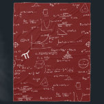 Maroon Math Equations Formulas Algebra Fleece Blanket<br><div class="desc">Cute maroon school colours math fleece blanket with a pattern of mathematic formulas and equations. Great gift for math teachers and geeks. Illustrated by Patricia Alvarez.</div>