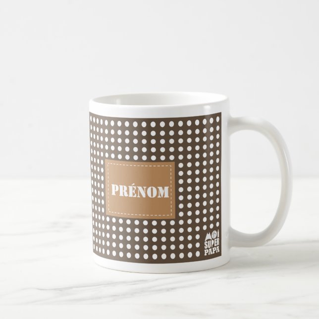 Maroon Mug to personalize - Me Super Dad (Right)