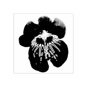 Maroon Orchids II Rubber Stamp