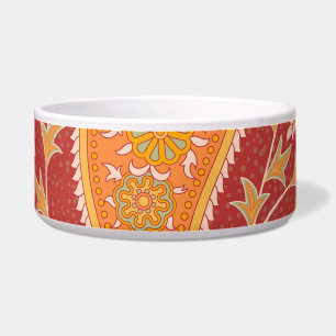 Maroon Paisley: Turkish Cucumber Ornament.
