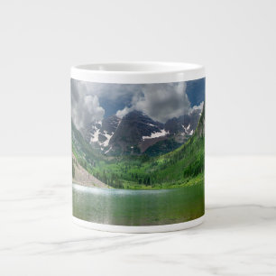 Maroon Peak / Lake in Aspen Colorado Large Coffee Mug