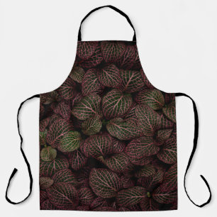 MAROON PETALED FLOWER APRON