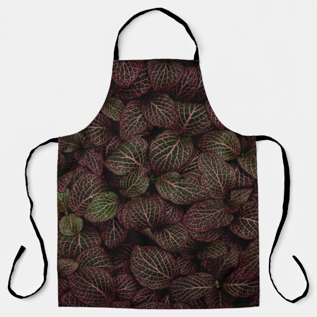 MAROON PETALED FLOWER APRON (Front)