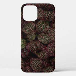 MAROON PETALED FLOWER iPhone 12 CASE