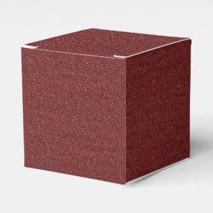 Maroon/Purple Faux Glitter Favour Box