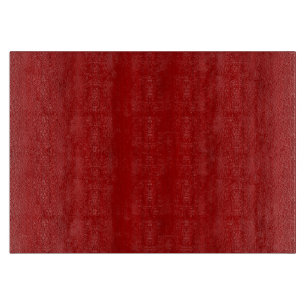 Maroon Red Bamboo Wood Grain Look Cutting Board