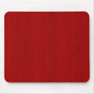 Maroon Red Bamboo Wood Grain Look Mouse Pad