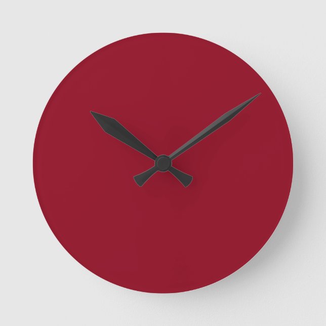 Maroon Red Clock (Front)