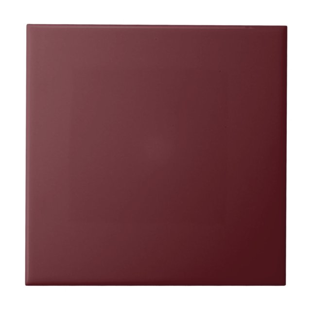 Maroon Red Matches Fractal Pattern 1: Ceramic Tile (Front)