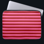 Maroon Red Pink Stripes Design  Laptop Sleeve<br><div class="desc">Maroon dark red and pink stripes decorative horizontal seamless repeat pattern Design</div>