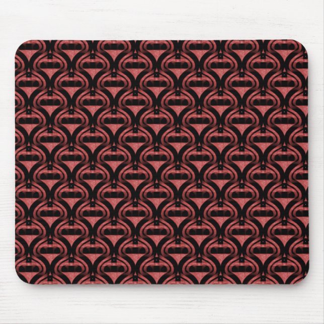 Maroon Retro Cool Mousepad (Front)