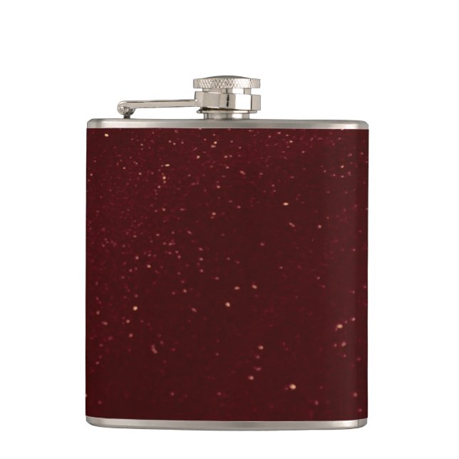 Maroon Sand Hip Flask (Front)