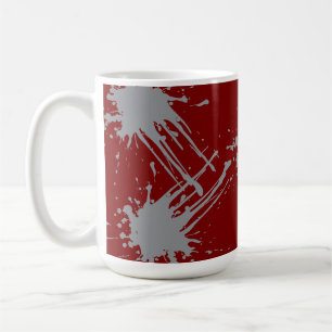 Maroon Silver Classic Coffee Mug