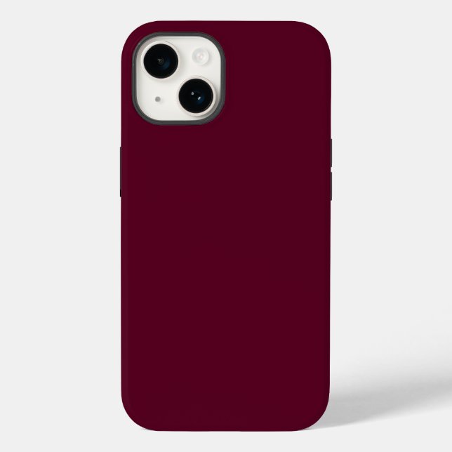 Maroon simple minimalist Case-Mate iPhone case (Back)