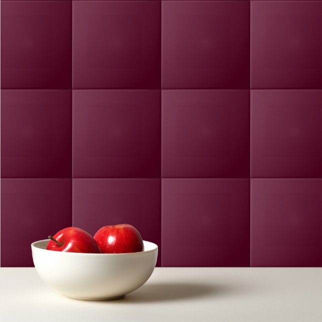 Maroon simple minimalist ceramic tile (Creator Uploaded)