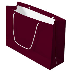 Maroon simple minimalist large gift bag