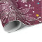 maroon snowflake pattern wrapping paper