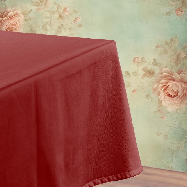 Maroon Solid Colour | Classic | Elegant  Tablecloth (Creator Uploaded)