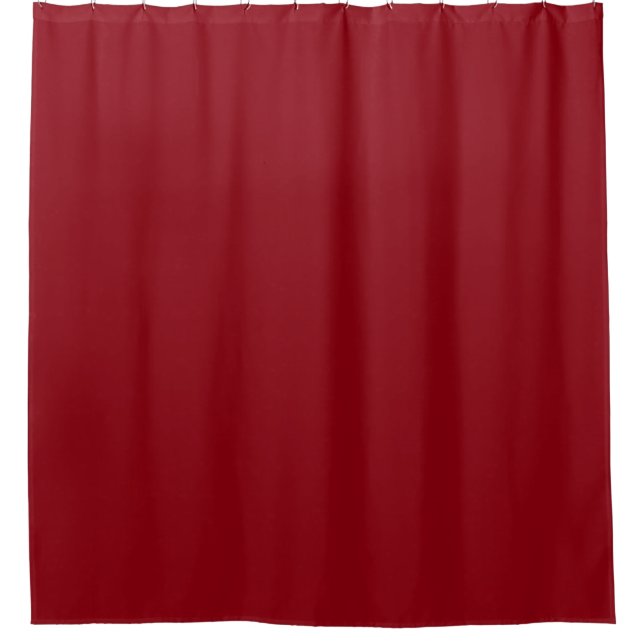 Maroon Solid Colour Personalised Custom Shower Curtain (Front)