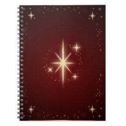 Maroon Star Notebook