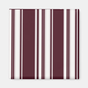 Maroon Stripes Magnet