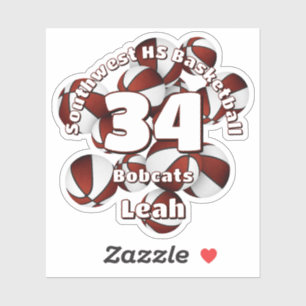 maroon team colours basketballs kids sports 