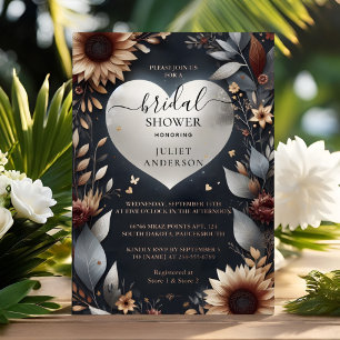 Maroon Traditional Fall Burgundy Bridal Shower