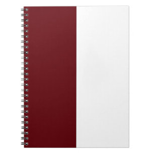 Maroon & White CUSTOM Notebook