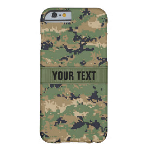 MarPat Digital Woodland Camo #2 Personalised Barely There iPhone 6 Case