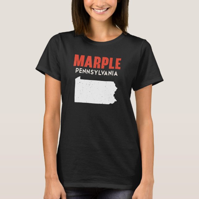 Marple Pennsylvania USA State America Travel T-Shirt (Front)