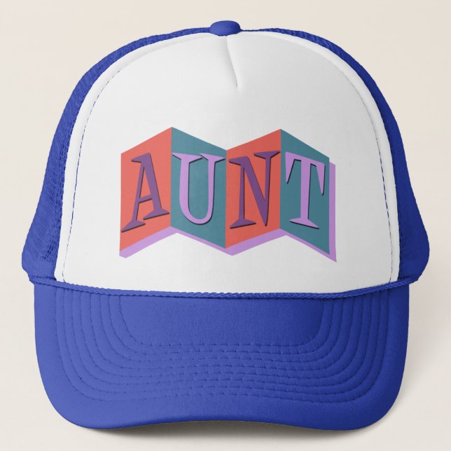 Marquee Aunt Trucker Hat (Front)