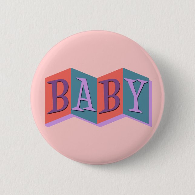 Marquee Baby 6 Cm Round Badge (Front)