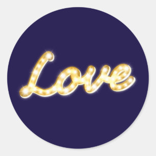 Marquee Lights Love Sticker