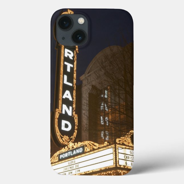 Marquee of Arlene Schnitzer auditorium Case-Mate iPhone Case (Back)
