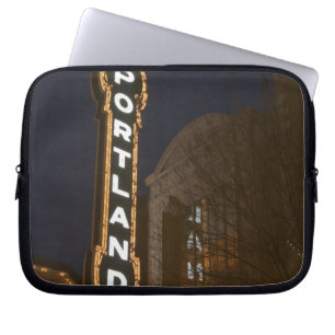 Marquee of Arlene Schnitzer auditorium Laptop Sleeve