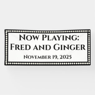 Marquee Wedding Banner