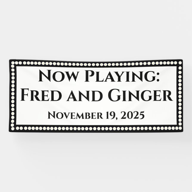 Marquee Wedding Banner (Horizontal)